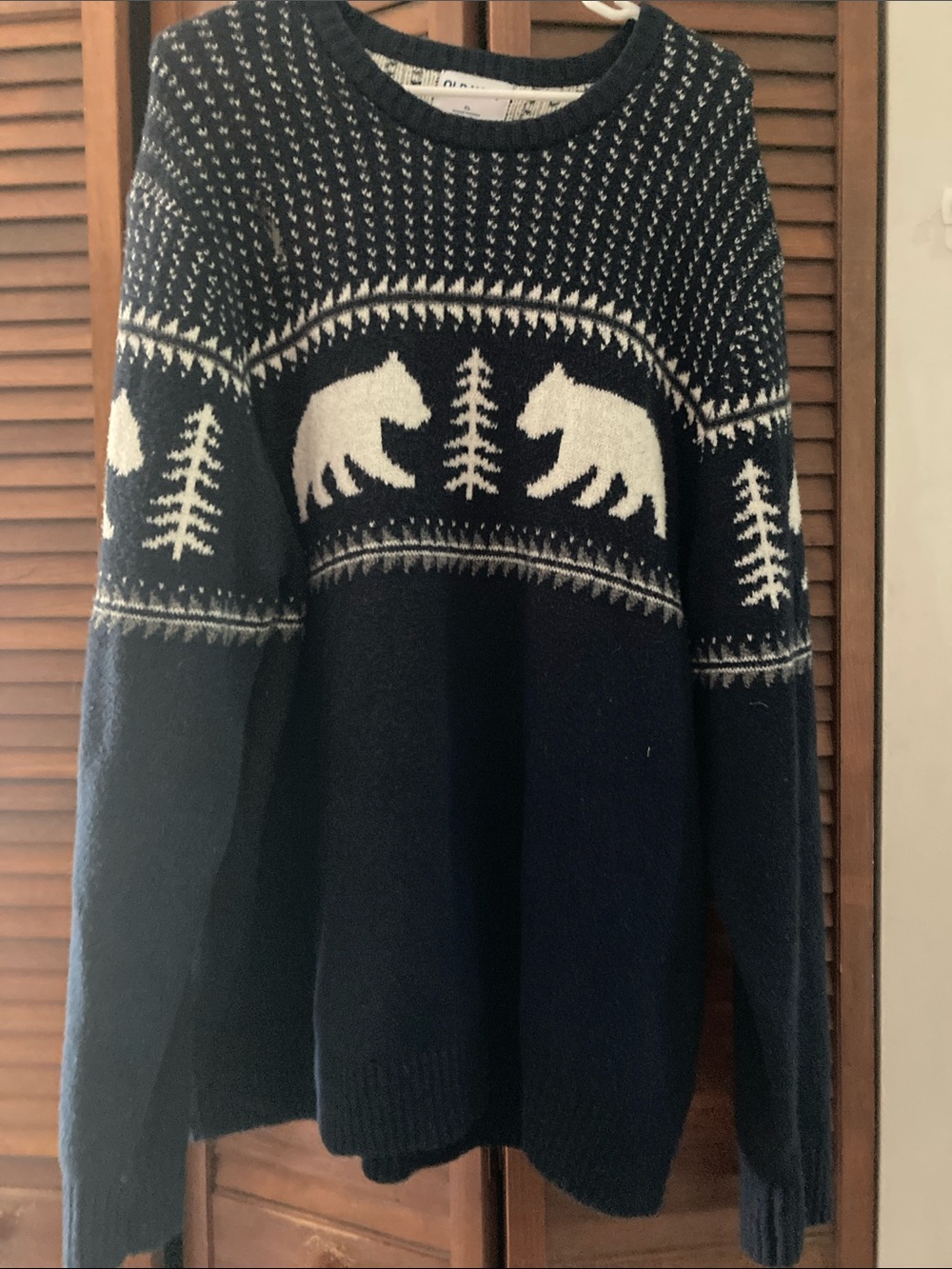 Mens old navy polar bear sweater
